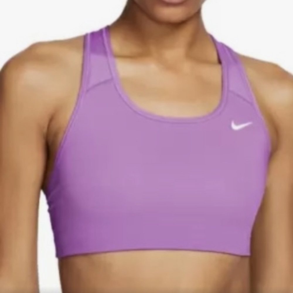 Nike Women’s Swoosh Medium-Support Sports Bra in Purple